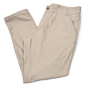 Kuhl Resistor Lite Chino Pants Mens 38x34 (39x32) Beige Outdoor Hiking Commuter